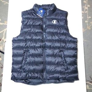Champion black puffer vest